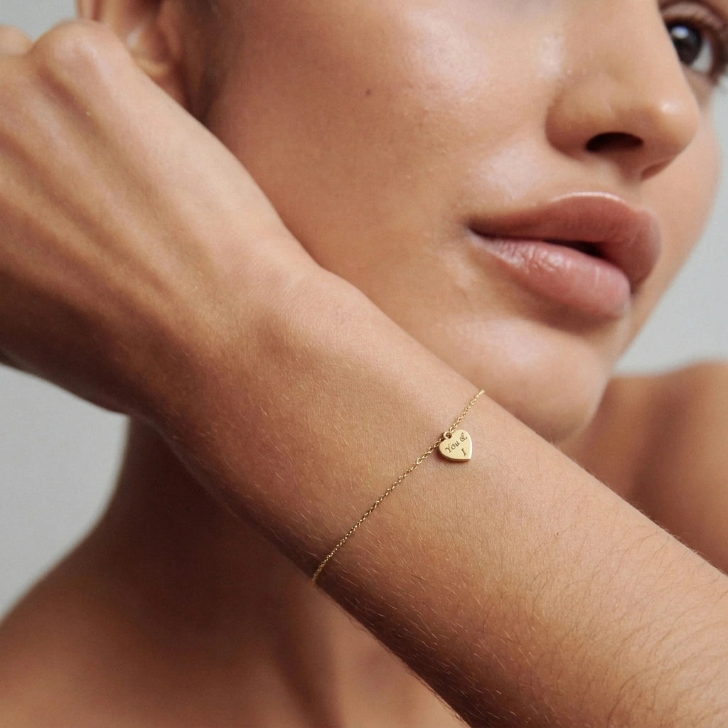Pulseira Elo de Amor Ouro 18k Prata 925s