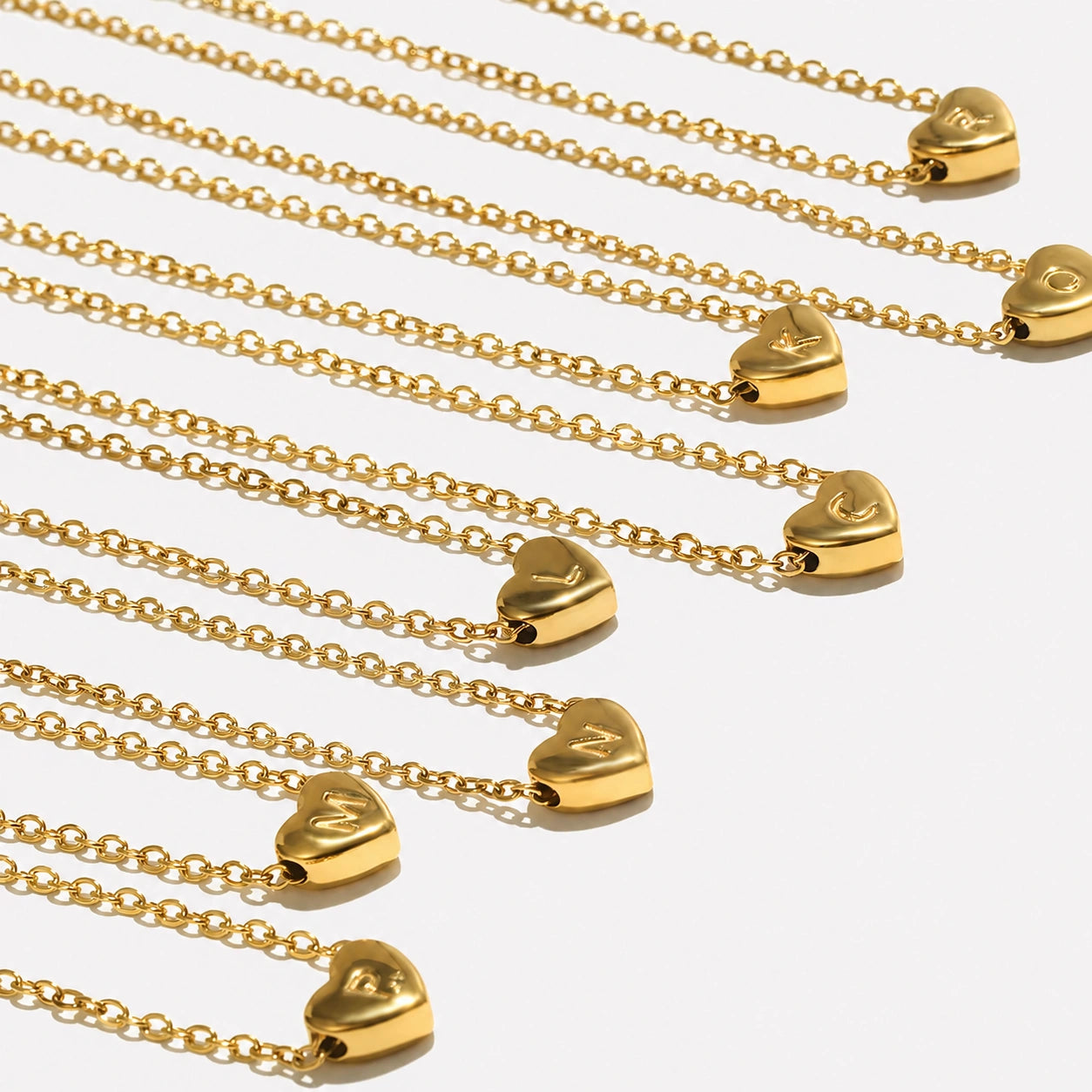 Colar Coração de Inicial Nome Personalizado