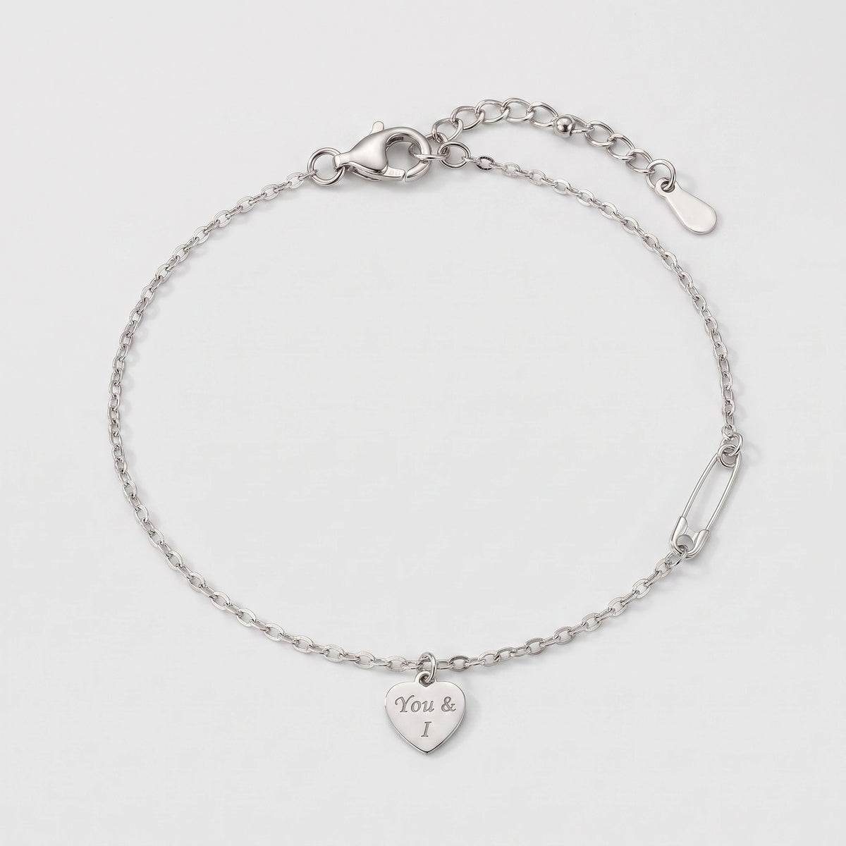 Pulseira Elo de Amor Ouro 18k Prata 925s