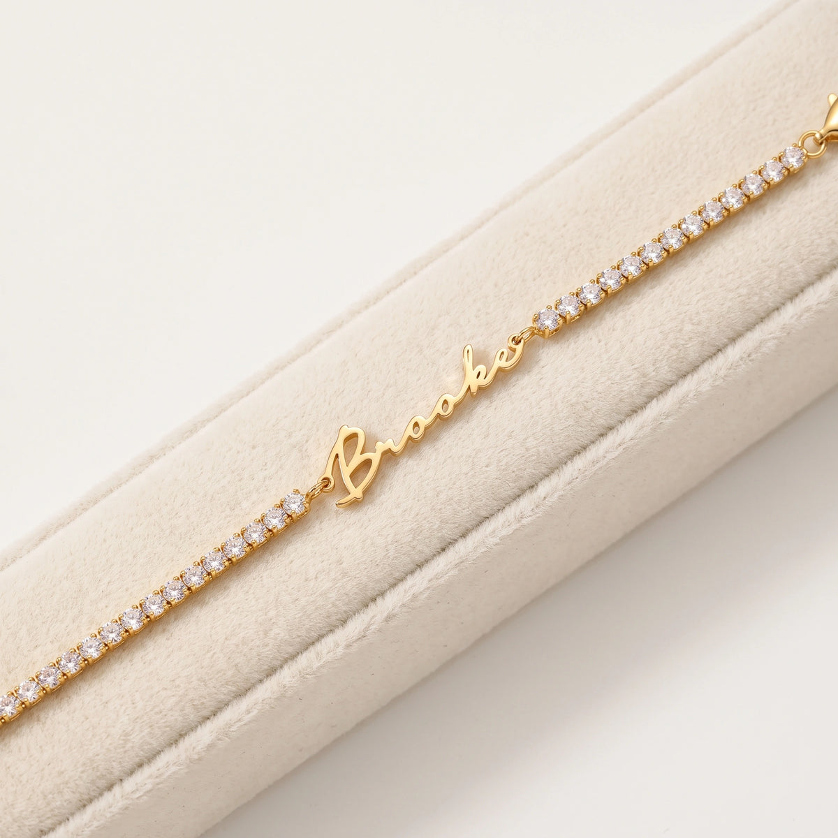 Pulseira Nome Personalizado e Zircônias